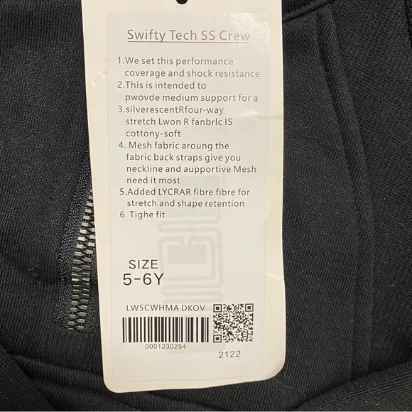 Lululemon Kids Black Half-Zip Pullover Size 5-6Y With Thumb Holes - Picture 9 of 13